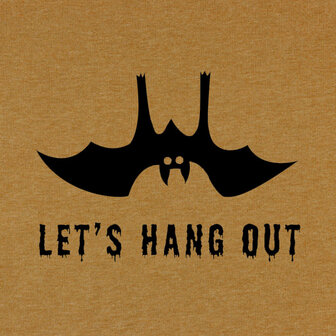 applicatie flex halloween pompoen lets hang out vleermuis bat