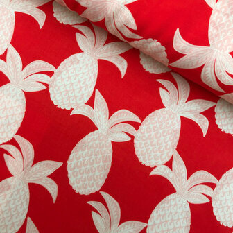 Viscose - Pineapple red