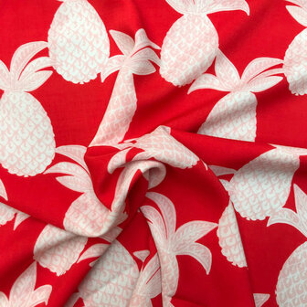 Viscose - Pineapple red