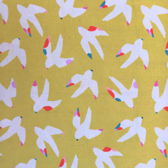 Viscose - Summervibes yellow bird