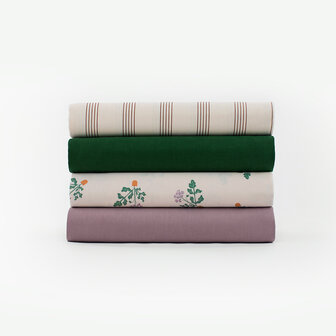 Linnen viscose - Playtime Toadstool purple