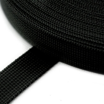 Tassenband PP 30mm - Zwart