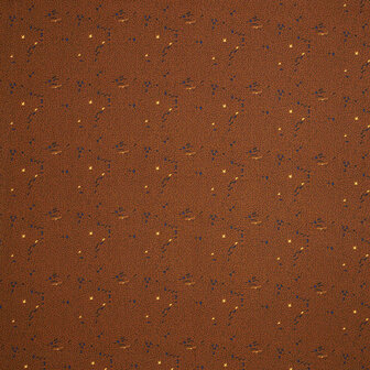 Viscose - Birds and spots on camel fibremood