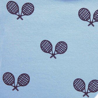 Summer sweat - tennisracket op blauw