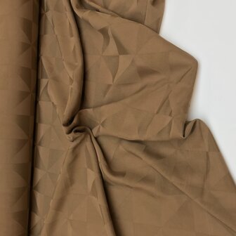 Viscose - Geometrische waaier camel