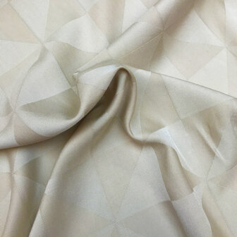 Viscose - Geometrische waaier beige