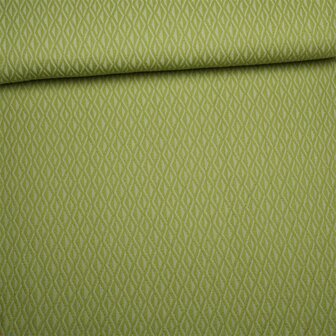 Jacquard tricot - Lime green triangle