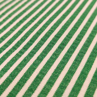 Seersucker - groen met strepen nathalie 