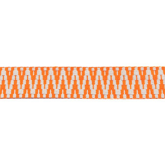 Tassenband 40 mm - Aztec fluo oranje