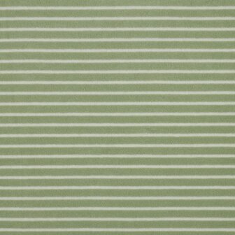 Badstof stretch - Summer stripes groen 4