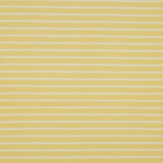 Badstof stretch - Summer stripes geel 3