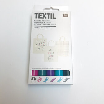 Textielstift - Fashion 5 stuks