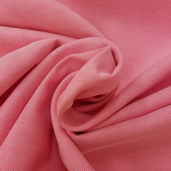 Coupon 150 / Katoen poplin - Roze-wit