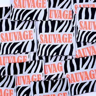 Label - Sauvage fluo (5 stuks)