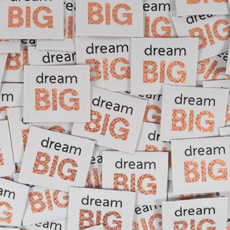 Label - Dream big ik (5 stuks)