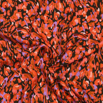 Viscose - Camouflage autumn red