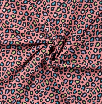 Lycra - Animal print roze