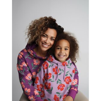 Sweater - Papaverbloem roze