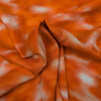 Viscose - Oranje blurry summer