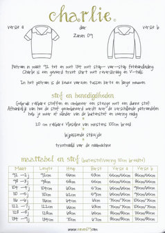 Zonen 09 Charlie - tshirt (2-9j)