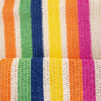 Raffia - Gekleurde strepen