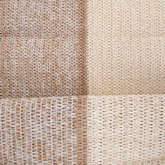 Raffia - Beige bruine streep