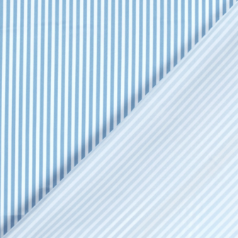 Zwemshortstof - Strepen blauw wit