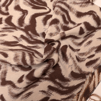 Jacquard - Leopard Bruin beige FI