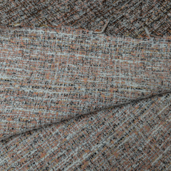 Coupon 200 - Jacquard Bruin zalmroze FI