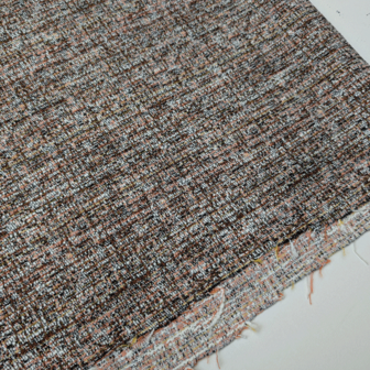Coupon 200 - Jacquard Bruin zalmroze FI