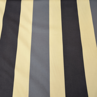 Deco stof - Blauwe strepen kamerhoog