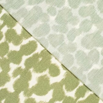 Coupon 160/ Viscose - Blurry olive dots