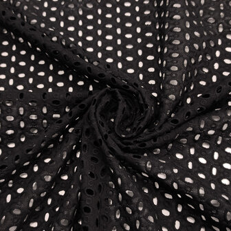 Coupon 150 / Broderie - zwart nathalie