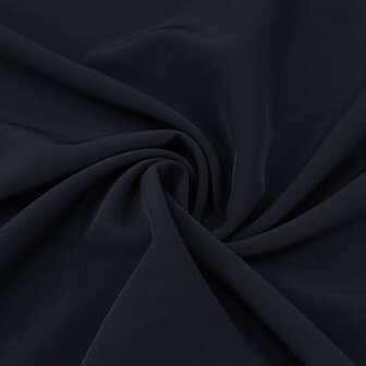 Coupon 150 / Broekstof bertha - effen donkerblauw