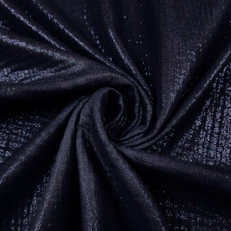 coupon 145/Tetradoek - Donkerblauw met blauwe glitter