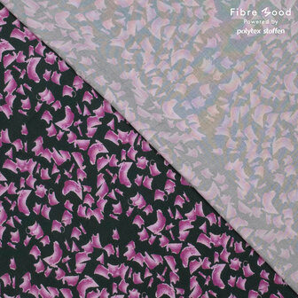 coupon 170 /Viscose fibremood - Herfstdans olijf roze