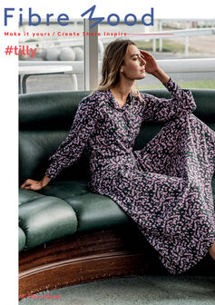 coupon 170 /Viscose fibremood - Herfstdans olijf roze