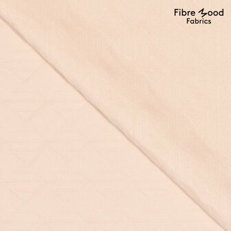 coupon 90 /Polyester - Pied de coq doorstikt ecru fibremood
