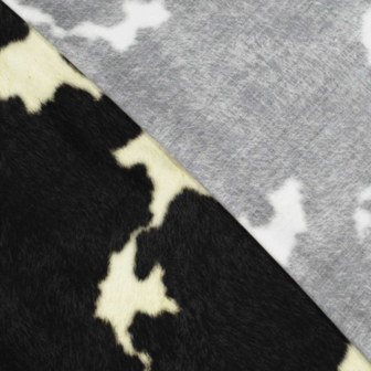 Viscose - Digital cow black beige
