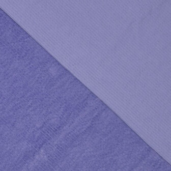 coupon 110/ Ribfluweel stretch - Lila 689