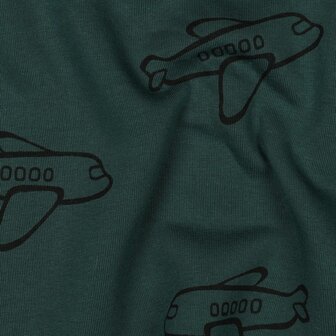 Sweater - Airplanes green