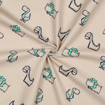 Flanel - Dino beige