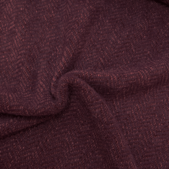 Gebreid - Aubergine met subtiele zigzag