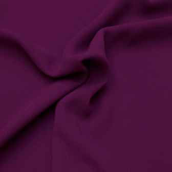 Crepe cecile - Donkerfuchsia