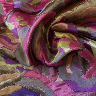 Jacquard - Glitter rozen limoen roze