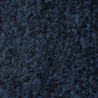 Mantelstof boiled - Gemeleerd donkerblauw
