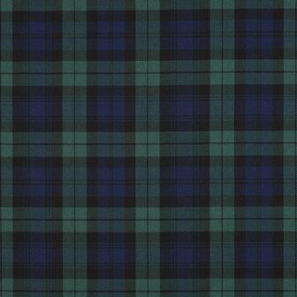 Polyester viscose - Schotse ruit blauwgroen
