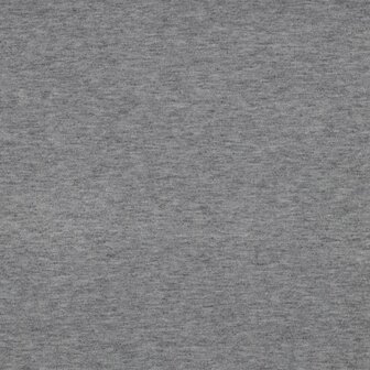 Gebreid - Rib jersey soft grijs
