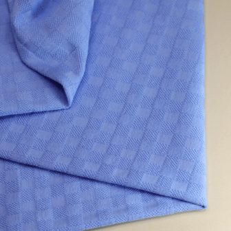 Jersey - Chess knit skyblue