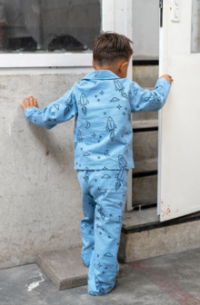 Flanel - Blauw ga naar de maan